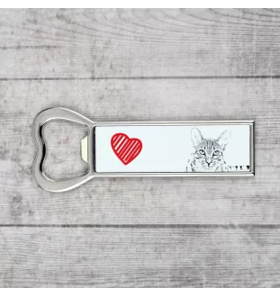 Chat Mau égyptien - ouvre-bouteille avec un chat, ouvre-bouteille personnalisé pour le réfrigérateur, cadeau unique pour homme de la marque Art-Dog