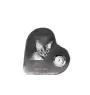 Devon Rex - crystal clock with a picture of a cat, heart-shaped shelf clock, personalized standing clock by Art-Dog brand