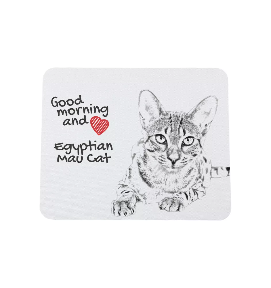 Ägyptische Mau Katze - Mauspad mit Druck, personalisiertes Mauspad mit Katze, einzigartiges Gadget für Büroangestellte von Art-Dog.