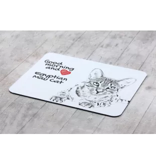 Ägyptische Mau Katze - Mauspad mit Druck, personalisiertes Mauspad mit Katze, einzigartiges Gadget für Büroangestellte von Art-Dog.