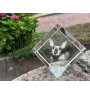 Cornish Rex - un cube en cristal avec une photo de chat, une photo de cheval dans le cristal, un presse-papiers cubique de la marque Art-Dog