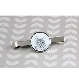 Ägyptische Mau Katze - Krawattenklammer mit Katzenmotiv, personalisierter Krawattenclip, einzigartiges Geschenk für Männer von der Marke Art-Dog