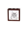Egyptian Mau Cat - pen holder with a cat, desk organizer with a print, personalized desk decoration by Art-Dog brand