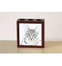 Chat Mau égyptien - porte-stylo avec un chat, organiseur de bureau avec impression, décoration de bureau personnalisée de la marque Art-Dog