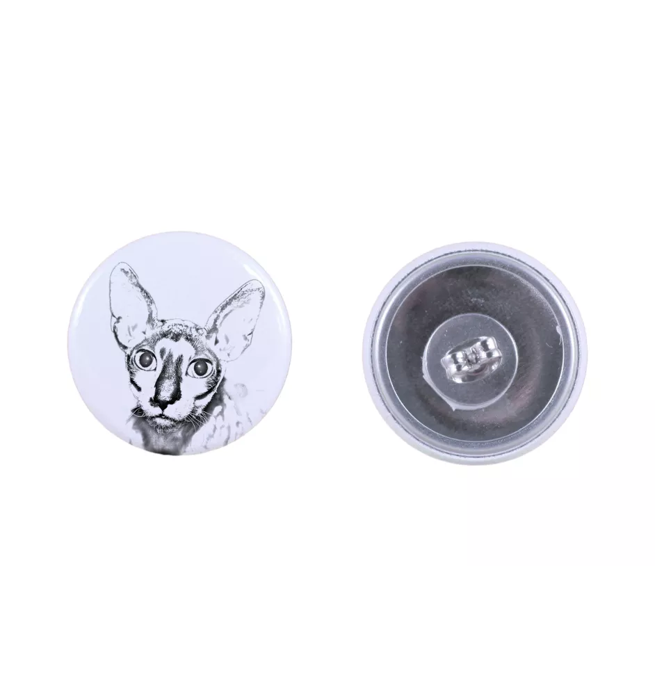 Cornish Rex - earrings with a beloved cat, own photo, perfect gadget for cat lovers from the Art.-Dog brand.