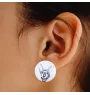 Cornish Rex - earrings with a beloved cat, own photo, perfect gadget for cat lovers from the Art.-Dog brand.