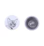 Devon Rex - boucles d'oreilles avec votre chat bien-aimé, photo personnelle, accessoire parfait pour les amoureux des chats de la marque Art.-Dog