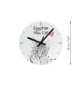 Ägyptische Mau Katze - Wanduhr mit Katze, Regal Uhr mit Druck, personalisierte Hausdekoration von Art-Dog.
