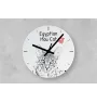Egyptian Mau Cat - wall clock with a cat, shelf clock with a print, personalized home decoration from the Art-Dog brand