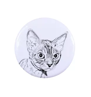 Devon Rex - backpack decoration, personalized badge, perfect gadget for animal lovers by Art-Dog brand