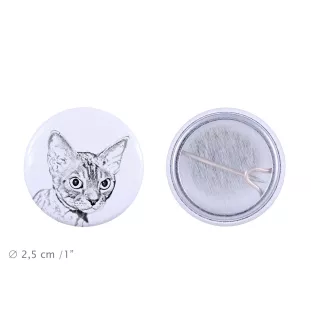 Devon Rex - backpack decoration, personalized badge, perfect gadget for animal lovers by Art-Dog brand