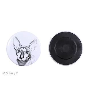 Cornish Rex magnes z kotem duży Art-Dog