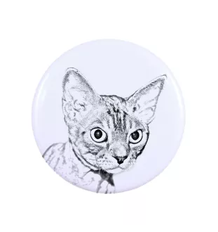 Devon Rex magnes z kotem duży Art-Dog