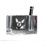 Cornish Rex - Porte-stylos, organiseur en cristal avec photo de chat, décoration de bureau unique par la marque Art-Dog