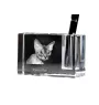 Devon Rex penholder kryształowy z kotem Art-Dog
