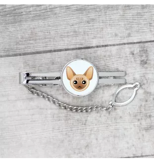 Devon Rex - eleganter Metallschlüsselanhänger von Art-Dog als Geschenk