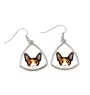 Cornish Rex - elegant metal earrings as a gift from the Art-Dog brand