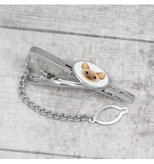 Devon Rex - eleganter Metallschlüsselanhänger von Art-Dog als Geschenk