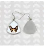 Cornish Rex - elegant metal earrings as a gift from the Art-Dog brand