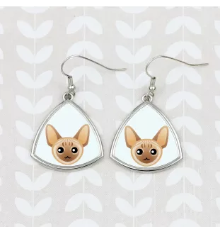 Devon Rex kolczyki z kotem Art-Dog