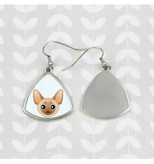 Devon Rex kolczyki z kotem Art-Dog