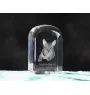 Chat Mau égyptien - un cube en cristal avec une photo, une photo de chat dans le cristal, un presse-papiers cubique de la marque Art-Dog