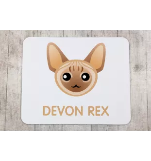 Devon Rex podkładka z kotem Art-Dog