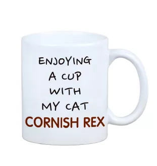 Cornish Rex - tasse avec graphisme et logo de la marque Art-Dog