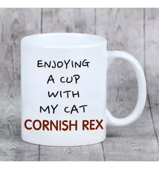 Cornish Rex - mug with graphics and the logo of the Art-Dog brand