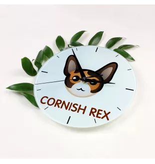 Cornish Rex zegar z kotem Art-Dog