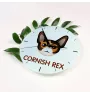 Cornish Rex zegar z kotem Art-Dog