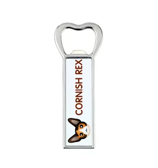 Cornish Rex - bottle opener with the graphics and logo of the Art-Dog brand