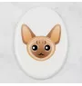 Devon Rex płyta nagrobna z kotem Art-Dog