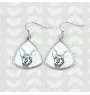 Cornisch Rex - Katzenohrringe, hängende Ohrringe mit Bild, personalisierter Schmuck mit dem Aufdruck der Marke Art-Dog