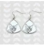 Devon Rex - boucles d'oreilles avec un chat, boucles d'oreilles pendantes avec une image, bijoux personnalisés avec l'impression de la marque Art-Dog