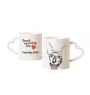 Cornisch Rex Tasse mit Katze, entzückende Tasse mit herzförmigem Henkel, universelles Geschenk der Marke Art-Dog