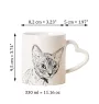 Devon Rex - cat mug, adorable heart-shaped handle mug, universal gift from Art-Dog brand