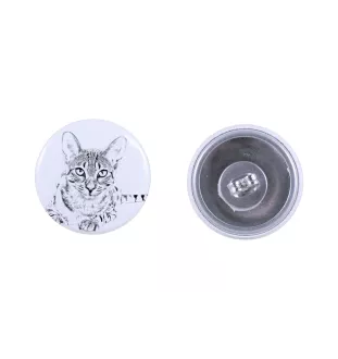 Chat Mau égyptien - boucles d'oreilles avec votre chat bien-aimé, photo personnelle, accessoire parfait pour les amoureux des chats de la marque Art.-Dog