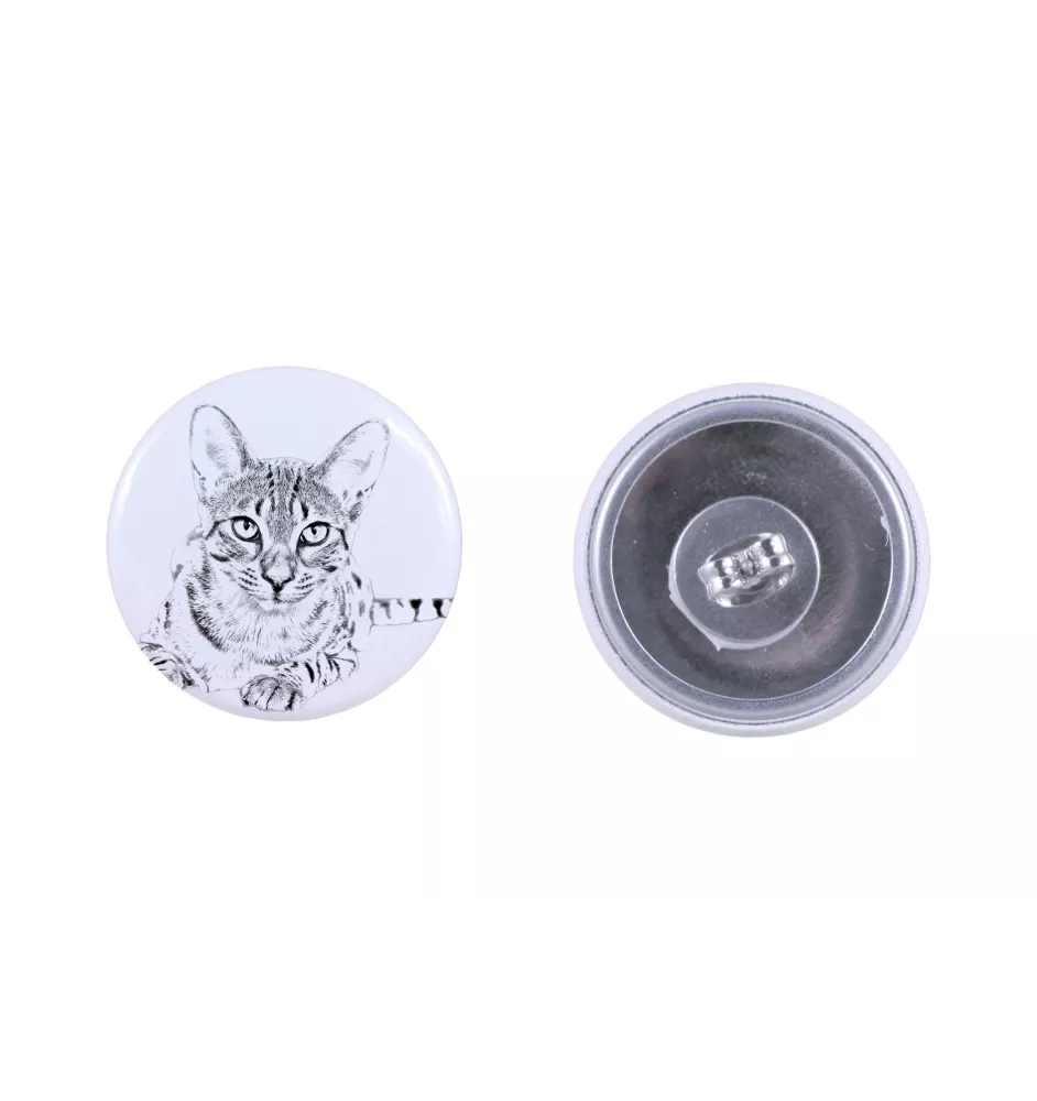 Chat Mau égyptien - boucles d'oreilles avec votre chat bien-aimé, photo personnelle, accessoire parfait pour les amoureux des chats de la marque Art.-Dog