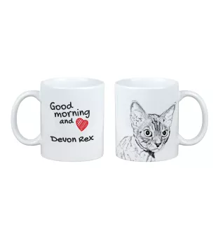 Devon Rex - cat mug, personalized mug with print, classic gift for everyone from the Art-Dog brand