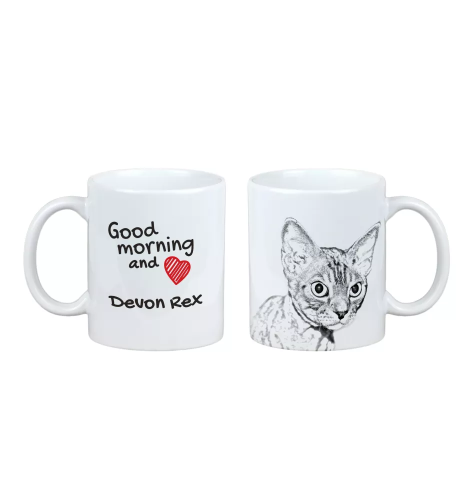 Devon Rex - cat mug, personalized mug with print, classic gift for everyone from the Art-Dog brand