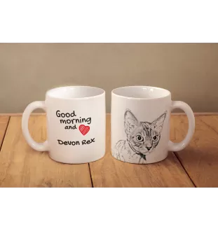Devon Rex - cat mug, personalized mug with print, classic gift for everyone from the Art-Dog brand