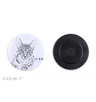 Chat Mau égyptien - collection de magnets uniques, photo personnelle, marque Art-Dog