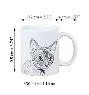 Devon Rex kubek z kotem life is better Art-Dog