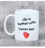 Devon Rex - cup with a cat, cup with a photo, personalized gift from the Art-Dog brand