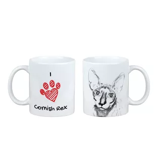 Cornisch Rex - Tasse mit Katze, entzückende Tasse mit Grafik, Geschenk mit Ihrem Foto von der Marke Art-Dog