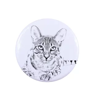 Egyptian Mau Cat - backpack decoration, personalized badge, perfect gadget for animal lovers by Art-Dog brand