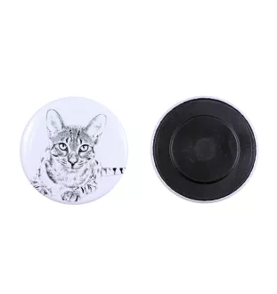 Chat Mau égyptien - collection de magnets uniques, photo personnelle, marque Art-Dog
