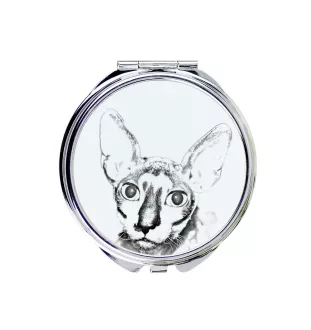 Cornish Rex lusterko ze zdjęciem kota Art-Dog