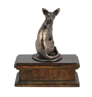 Chat Mau égyptien - urne pour cendres de chat, urne classique avec statuette, urne élégante avec chat de la marque Art-Dog